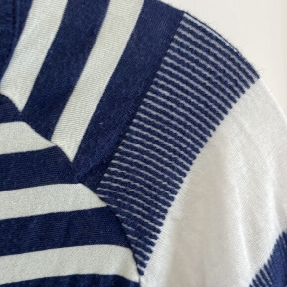 EUC Harvey Faircloth Cotton Blend striped Light Seeater Sz 6 USA Made - Picture 3 of 8